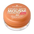 Essence Natural matte mousse tono 43 Base de maquillaje mousse, cobertura media, aspecto mate natural.  Essence Cosmetics
