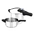 Set 2 Ollas a Presión monix Faster 4+6L, Acero Inoxidable, Apta Inducción  Monix