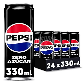 Pepsi Refresco de cola zero azúcar Pepsi pack 24 x 33 cl Pack 24 x 33 cl