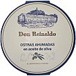 Ostras ahumadas en aceite de oliva Lata 120 g DON REINALDO