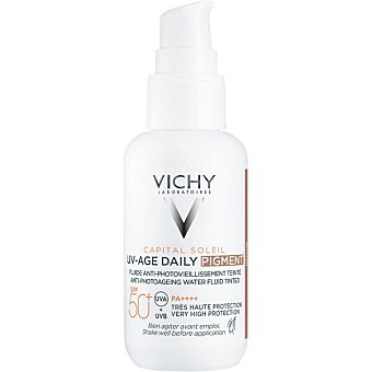 Vichy Protector solar facial SPF-50+ con color tono medio dosificador 40 ml Dosificador 40 ml