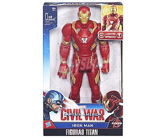 Marvel Figura Iron Man de 30cm. articulada y electrónica, habla y reproduce sonidos 1 unidad