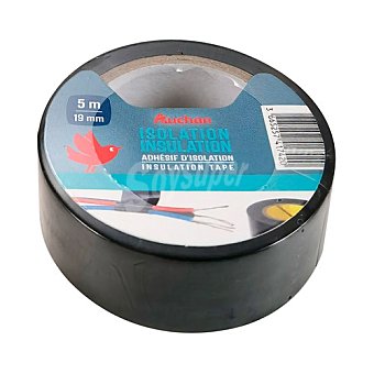 Productos Económicos Alcampo Cinta de aislamiento de color negro, 5x 19mm, producto alcampo.