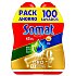 Gel para lavavajillas antigrasa Oro Pack de 2 unidades de 50 lavados Somat