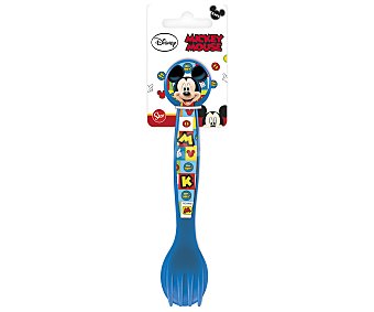Mickey Disney Pack de cubiertos infantiles, tenedor y cuchara diseño Mickey, stor disney