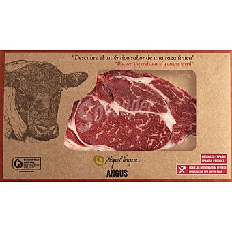 Miguel Vergara Aguja en filetes de vacuno raza angus peso aproximado Bandeja 250 g