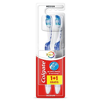 Colgate Cepillo de dientes medio Colgate Total blister 1 + 1 unidad Blister 1 + 1 unidad