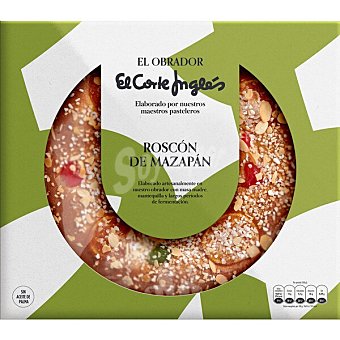 EL OBRADOR EL CORTE INGLES Roscón de Reyes relleno de mazapán Estuche 800 g