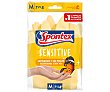 Guantes de látex satinado talla M 7-7 1/2 sensitive 1 par Spontex