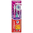 Colgate Cepillo de dientes suave, con filamentos cruzados y cuello flexible colgate Zig zag 3 uds Colgate