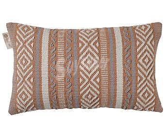TEXTIL HOGAR Cojín diseño étnico con tejido en textura, 30x50 cm. Hogar.