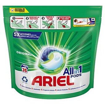 Ariel Detergente cápsulas pods 3en1 33 lavados