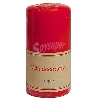 CERAS ROURA Vela Taco 12x6 cm roura - Rojo