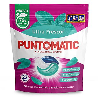 Puntomatic Detergente en cápsulas ultra frescor Puntomatic 22 lavados