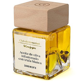 Club del gourmet Condimento de aceite de oliva virgen extra infusionado con trufa blanca Botella 100 ml