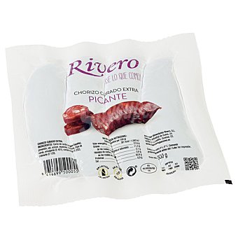 Rivero Rivero Chorizo curado picante extra, elaborado sin gluten y sin lactosa rivero 300 g