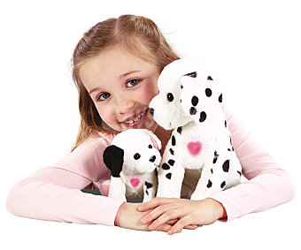 Animagic Peluches interactivos perritos dálmata Ruby & Lottie con luces y sonidos 1 unidad