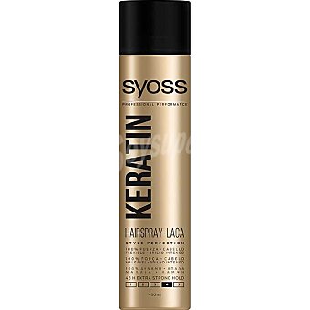 Syoss Syoss Laca de pelo extra-fuerte (4) para un cabello flexible y con brillo intenso syoss Keratin 400 ml