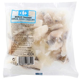 Carrefour Bacalao troceado congelado 400 g