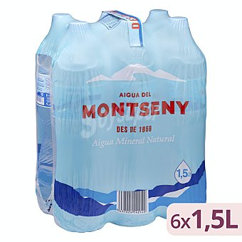 Montseny Agua mineral natural Pack 6 x 1500 ml - 9 l