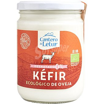 El Cantero de Letur Kéfir de oveja natural desnatado 0% m.g. ecológico Tarro 420 g