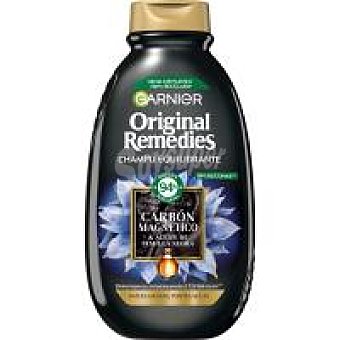 Original Remedies Garnier Champú charcoal-carbón magnetico original remedies, bote 400 ml Bote 400 ml