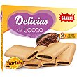 Delicias de crema rellenas de cacao sin gluten Estuche 150 g Sanavi