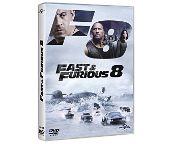 Fast & Furious 8, A todo gas, película en Dvd. Género: acción. Edad: +16 años