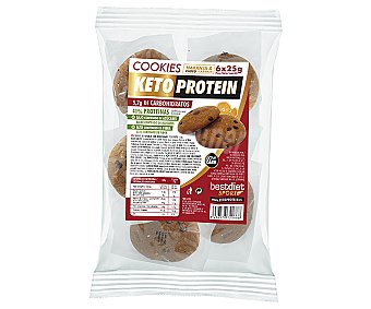 KETOPROTEIN Ketoprotein Galletas con pepitas de chocolate y naranja con extra de proteínas ketoprotein Bestdiet Sport 150 g