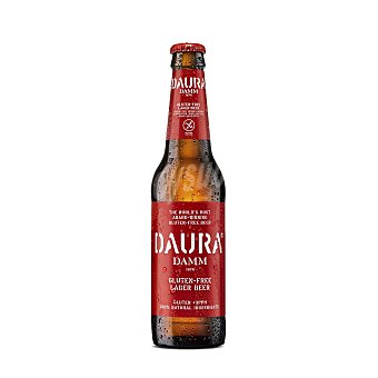 Estrella Damm Cerveza Daura sin gluten Botella 33 cl