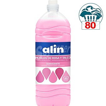 Alin Suavizante concentrado pétalos de rosa y talco Botella 80 dosis