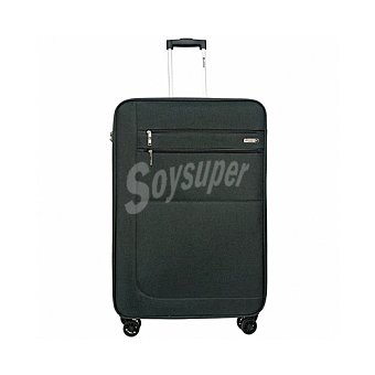 AIRPORT ALCAMPO Maleta mediana tipo trolley flexible, 8 ruedas, 40x65x22 cm, color negro airport alcampo.